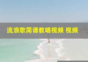 流浪歌简谱教唱视频 视频